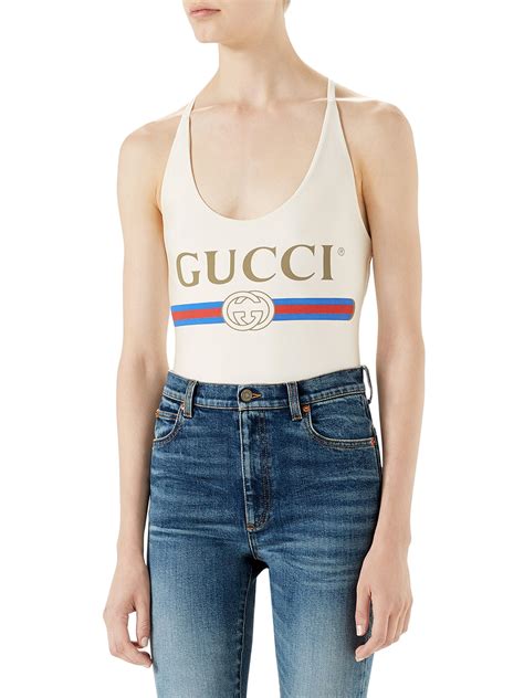 gucci bodysuit white|Gucci bodysuit sale.